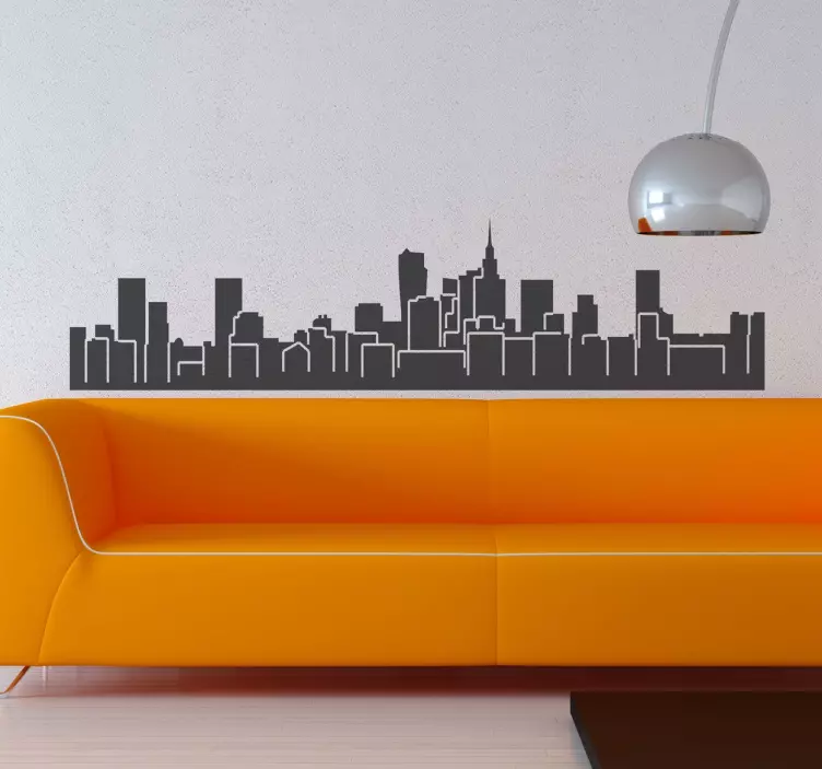 Skyline Warschau Aufkleber - TenStickers