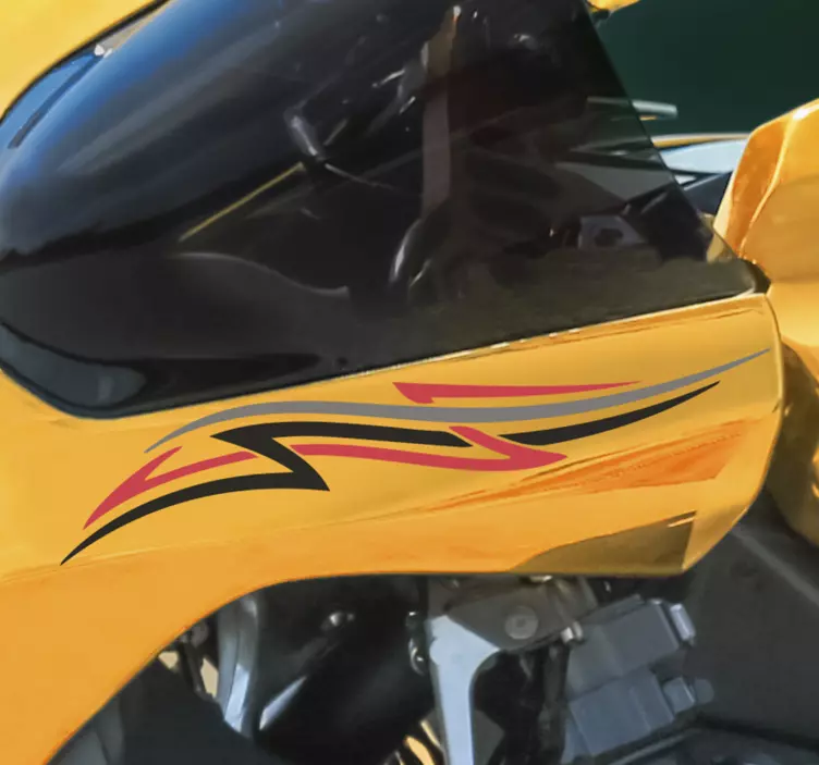 Stammes-grafik motorrad aufkleber - TenStickers