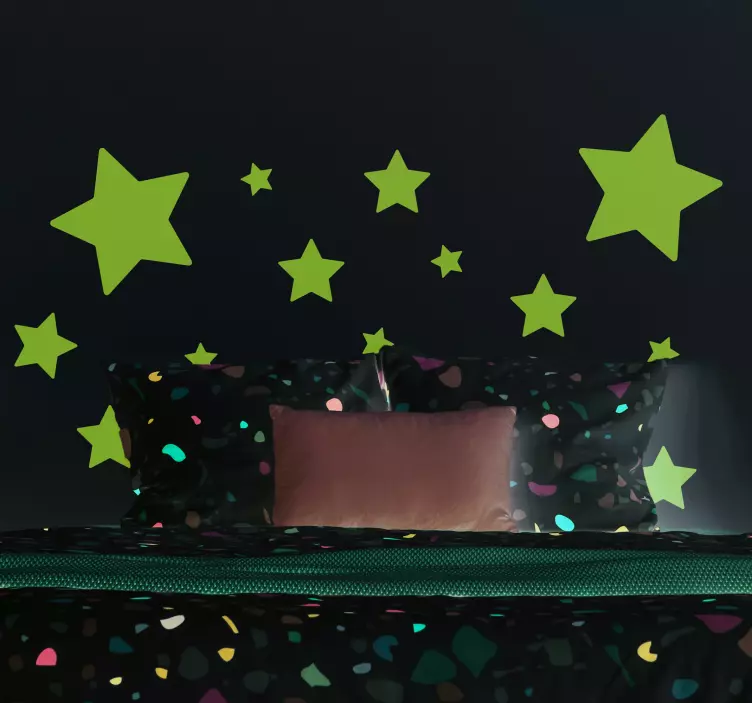 Sterne verschiedene Größen Raum Wandtattoo - TenStickers