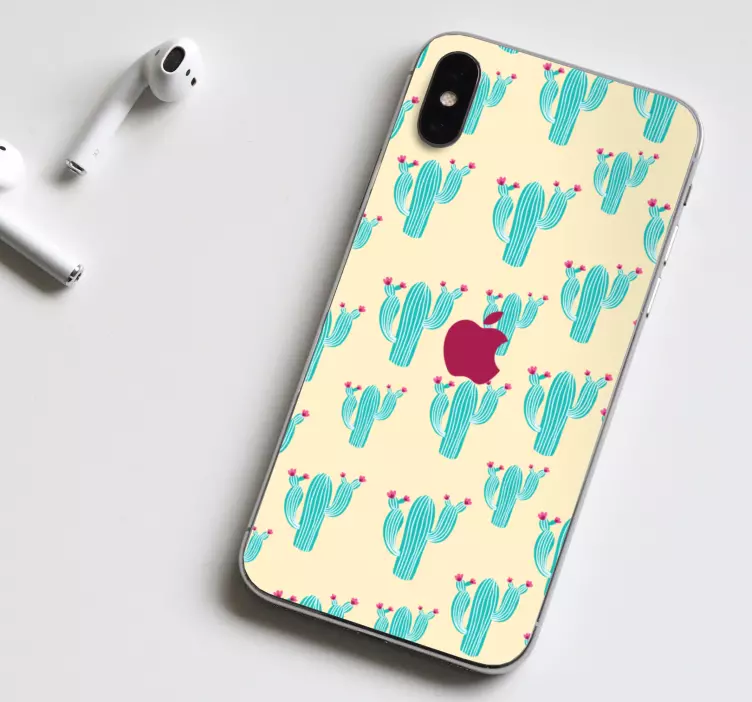 Sticker IPhone kaktusmuster - TenStickers