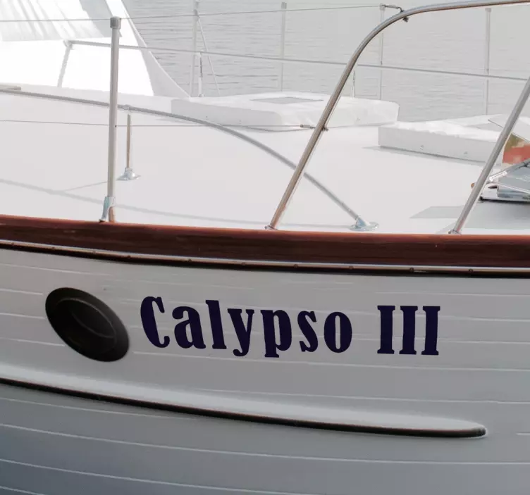 Aufkleber Marine schiffsname - TenStickers