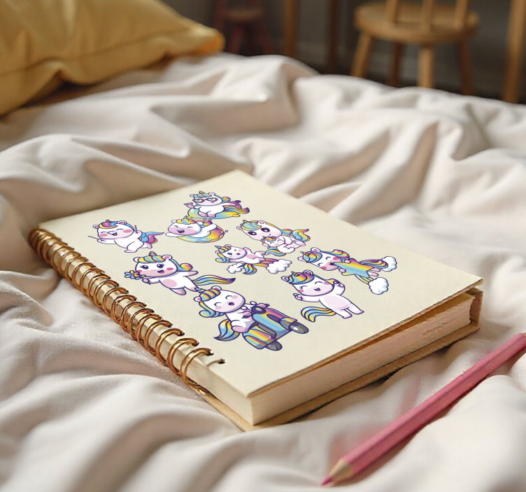 Sticker Lernen einhorn-design-set - TenStickers