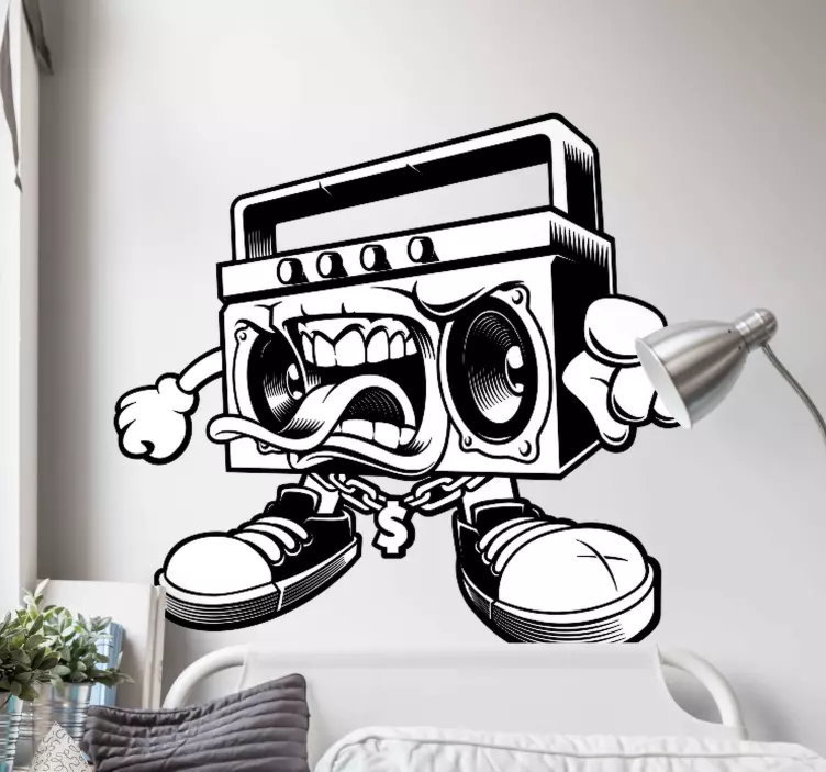 Aufkleber Set Graffiti-boombox - TenStickers