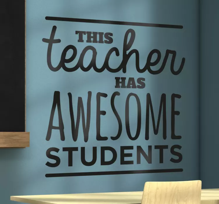 Sticker this teacher - TenStickers