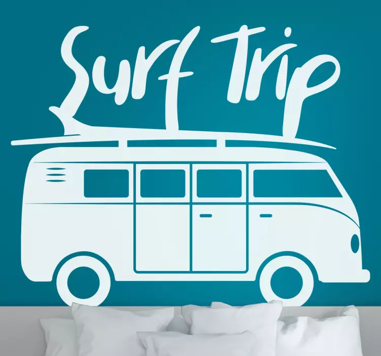 Surf trip surf vinyl aufkleber - TenStickers