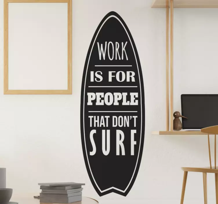 Surf-wandtattoo für surfer mit Text - TenStickers