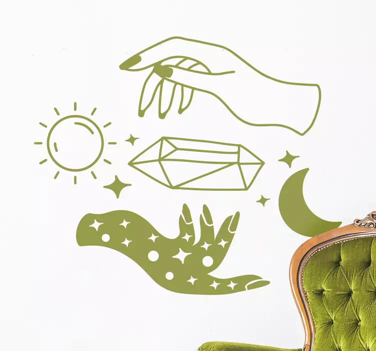 Tag und nacht Wandtattoo - TenStickers