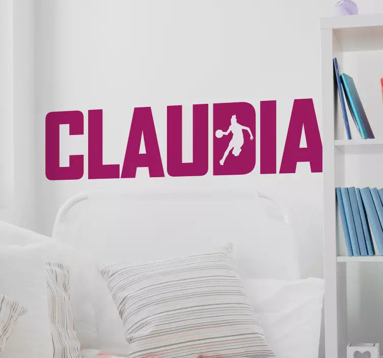 Text Aufkleber Basketball personalisiert - TenStickers