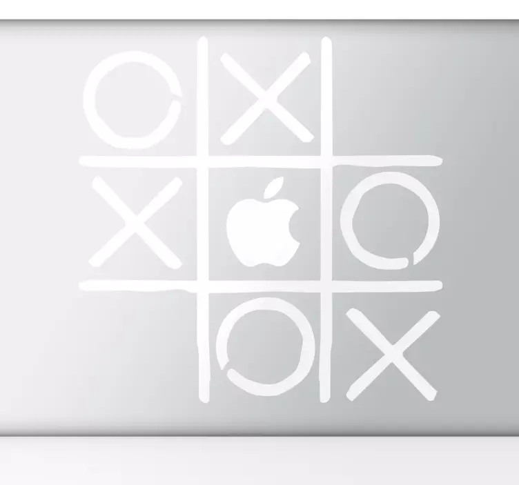 Tic Tac Toe iPad Mac Aufkleber - TenStickers