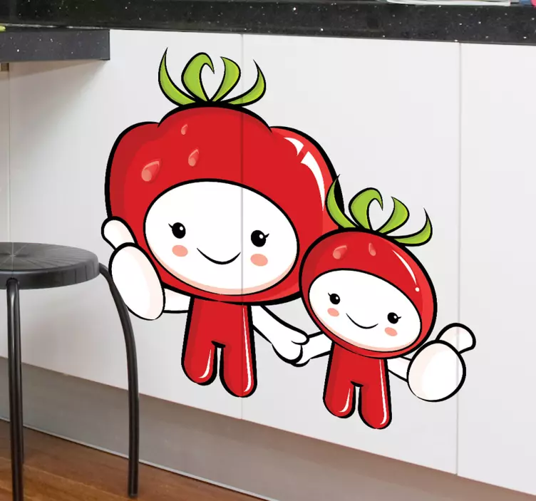 Tomaten Familie Sticker - TenStickers
