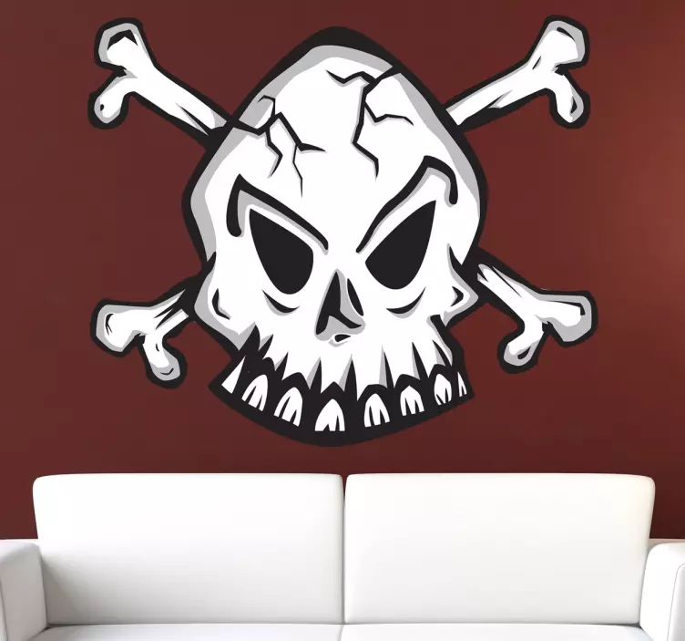 Totenkopf Wandtattoo - TenStickers