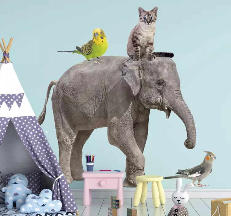 Verschiedene tiere wildtier aufkleber - TenStickers