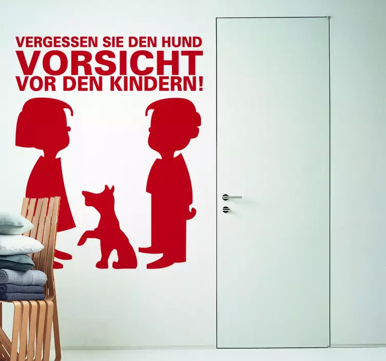 Vorsicht Kinder Aufkleber - TenStickers