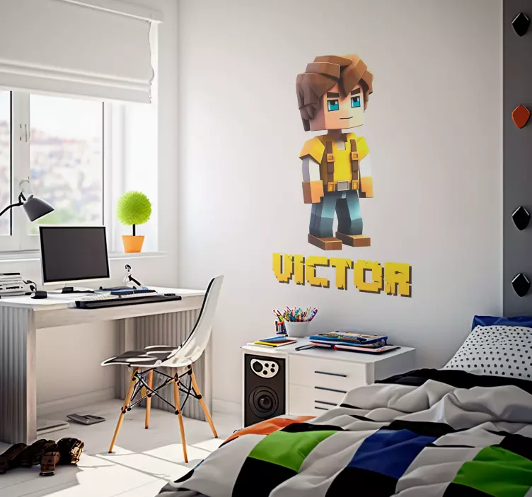 Wandtattoo Videospiel kleiner JungeKleiner Junge - TenStickers