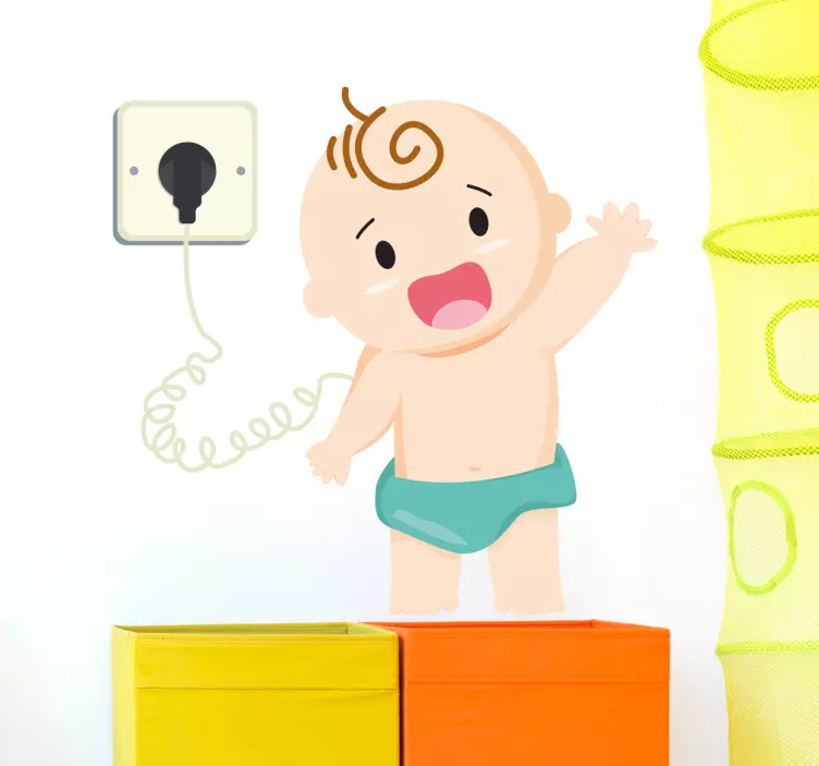 Wandsticker Ladestation Baby - TenStickers