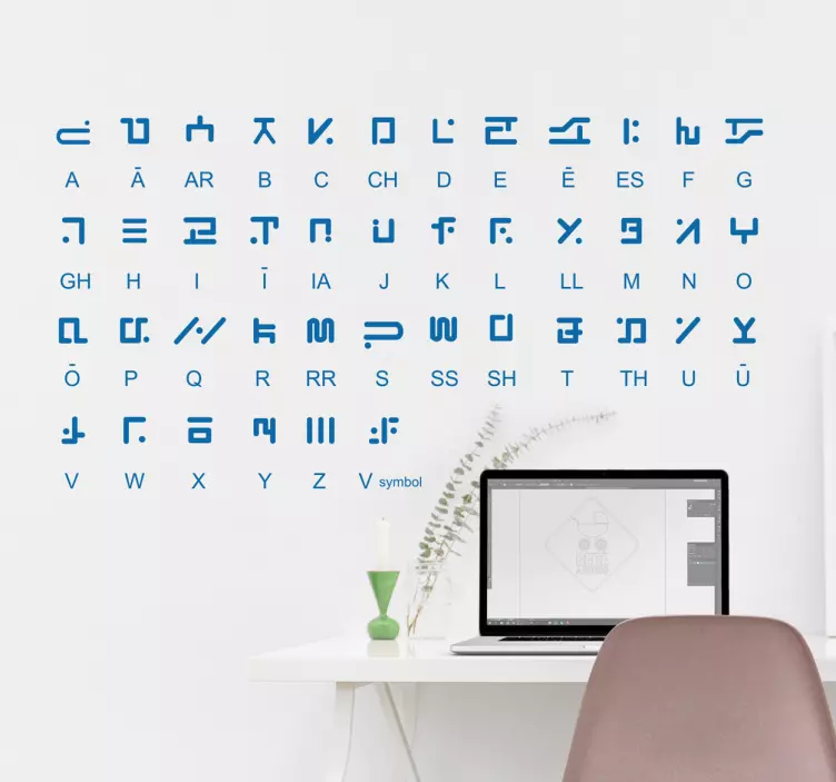 Wandtattoo Alien Alphabet - TenStickers