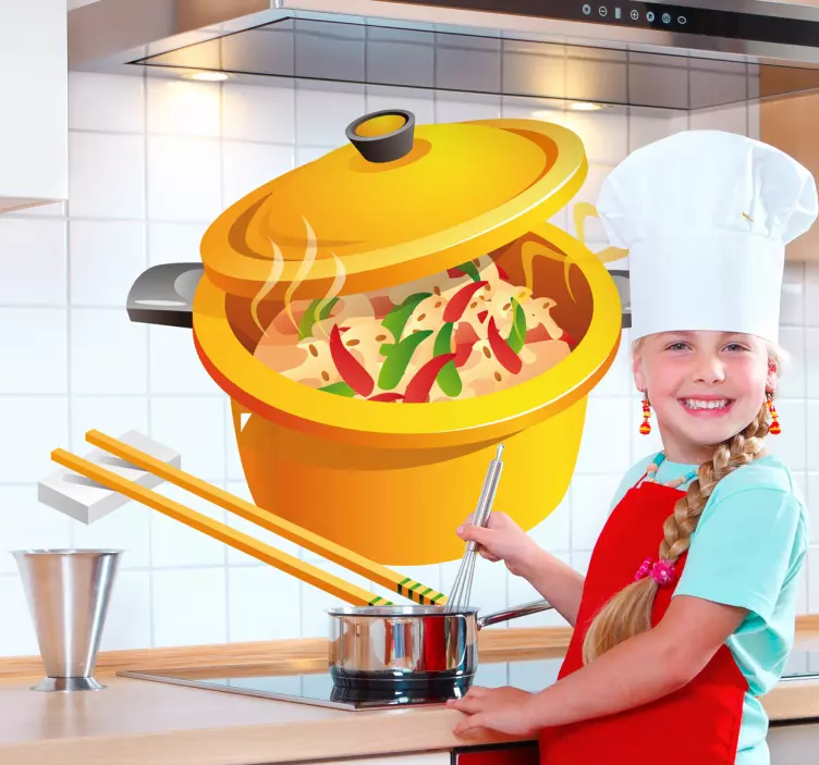 Wandtattoo Asiatisches Essen - TenStickers