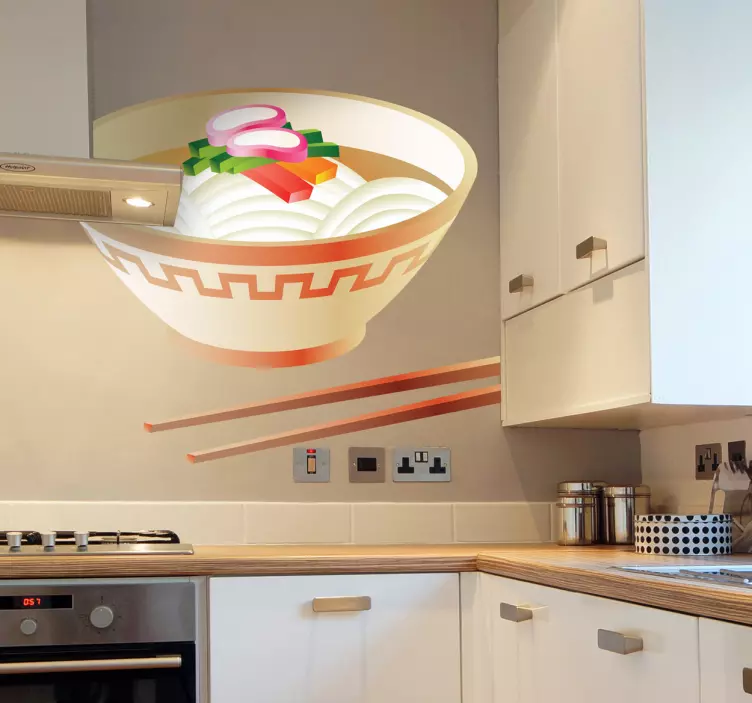 Wandtattoo asiatisches Nudelgericht - TenStickers