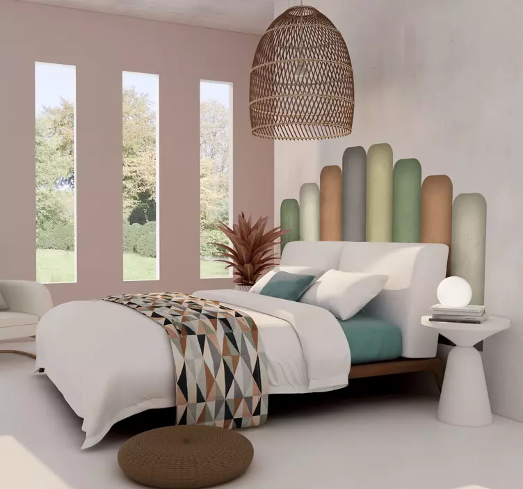 Wandtattoo Bett geschwungenes, weiches design - TenStickers