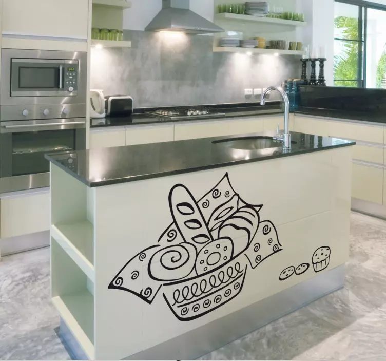 Wandtattoo Brotkorb - TenStickers