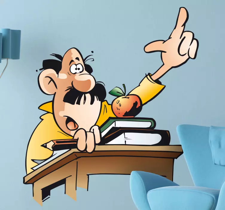 Wandtattoo Cartoon Lehrer - TenStickers