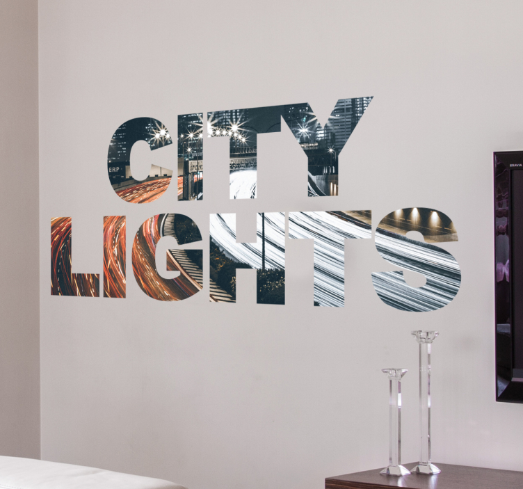 Wandtattoo City Lights - TenStickers
