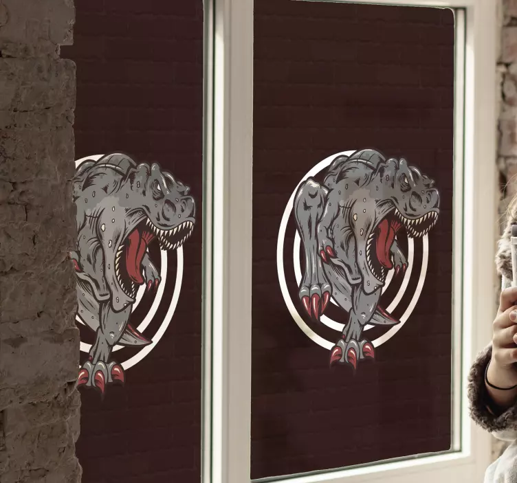 Wandtattoo dino dinosaurier brüll design - TenStickers