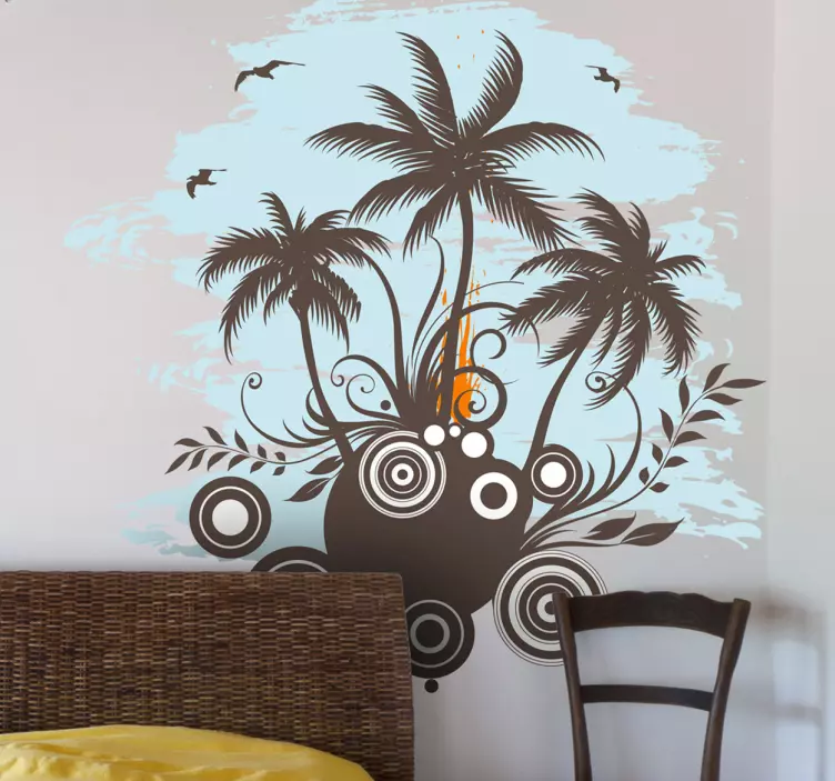 Wandtattoo Exotische Insel - TenStickers