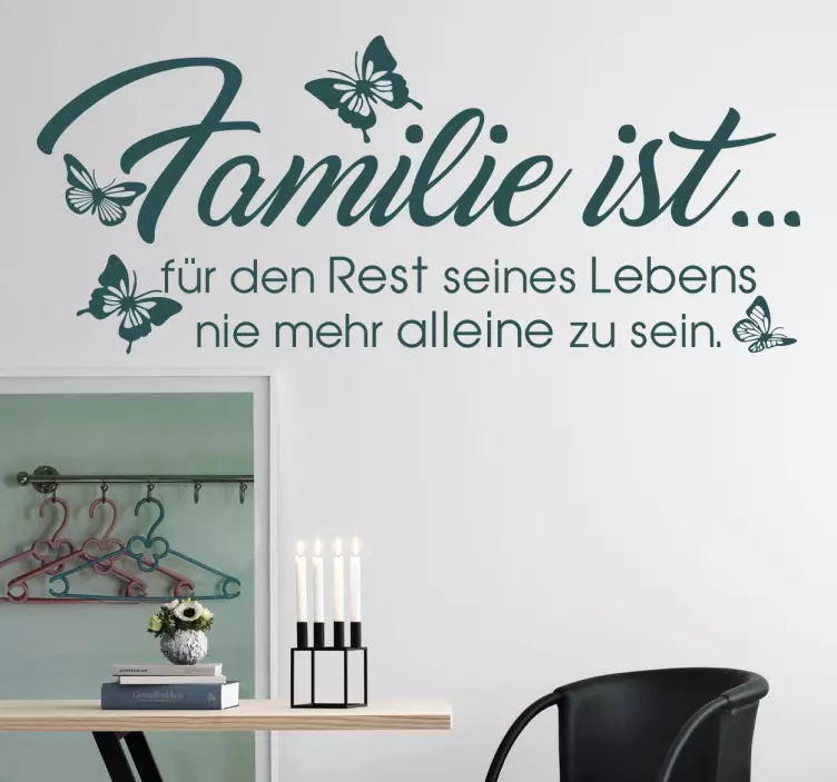 Wandtattoo Sprüche Familie ist - TenStickers