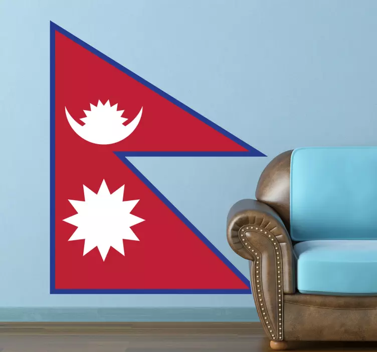 Wandtattoo Flagge Nepal - TenStickers