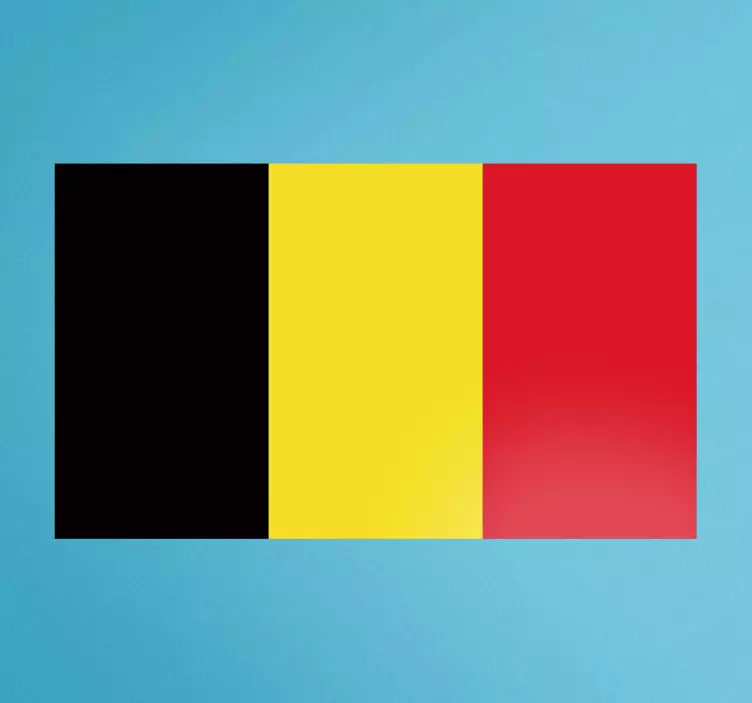 Wandtattoo Flagge von Belgien - TenStickers