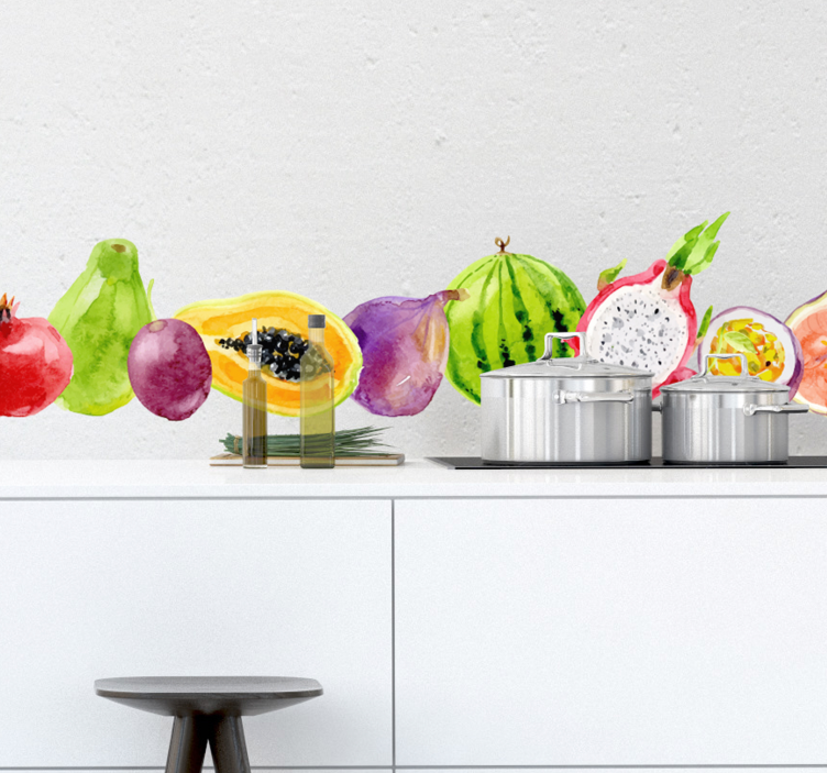 Wandtattoo Früchte Tropische Früchte - TenStickers