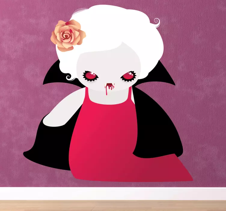 Wandtattoo Halloween Dracula Frau - TenStickers