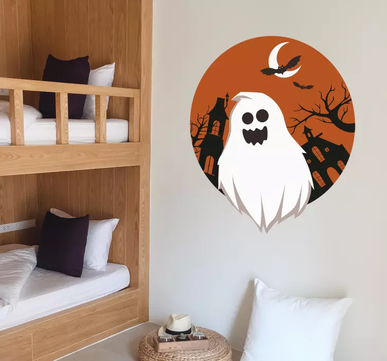Wandtattoo Halloween Gespenst Halloween Friedhof - TenStickers