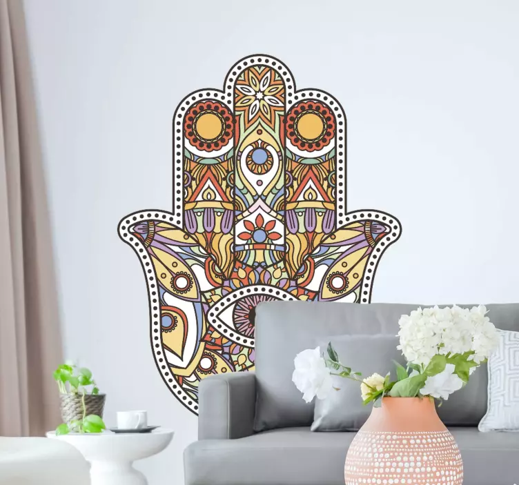 Aufkleber Hamsa mit auge - TenStickers