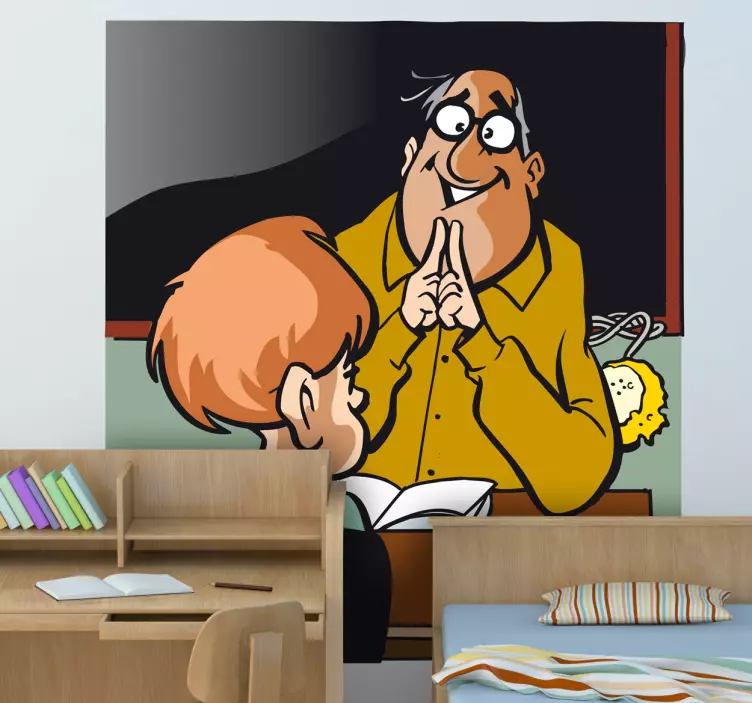 Wandtattoo Junge bei Nachhilfe - TenStickers