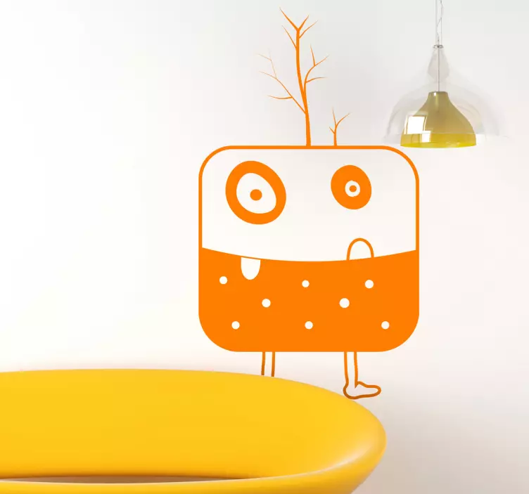 Wandtattoo Kinderzimmer abstraktes Monster - TenStickers