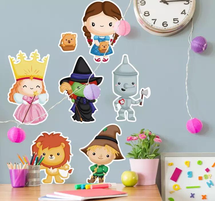 Wandtattoo Kinderzimmer entzückende märchenfiguren - TenStickers
