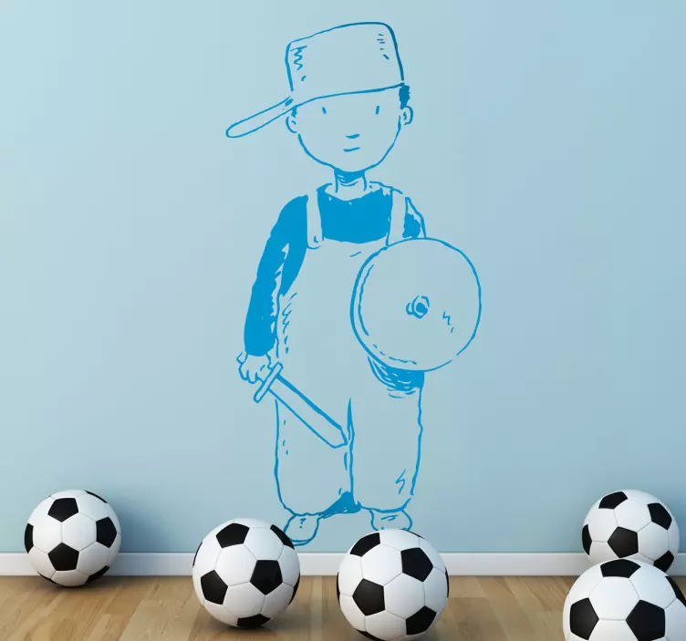 Wandtattoo Kinderzimmer Junge als Ritter - TenStickers