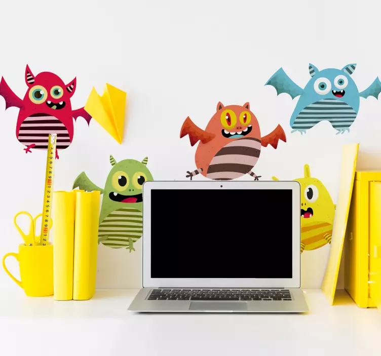 Wandtattoo Kinderzimmer lebendige animierte kreaturen - TenStickers