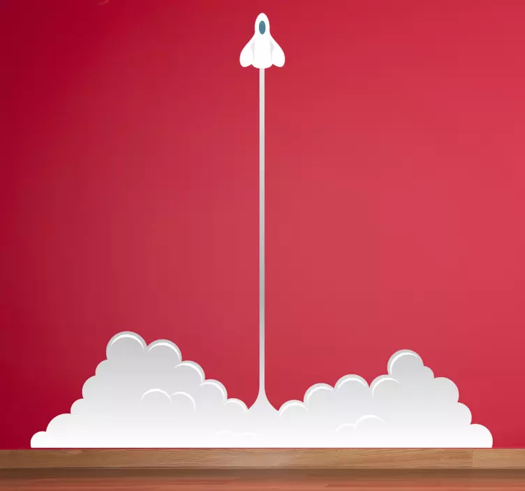 Wandtattoo Kinderzimmer Raketenstart - TenStickers