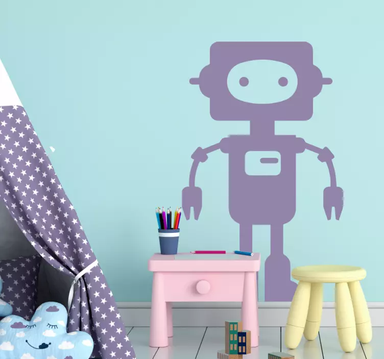 Wandtattoo Kinderzimmer skurrile roboterfigur - TenStickers