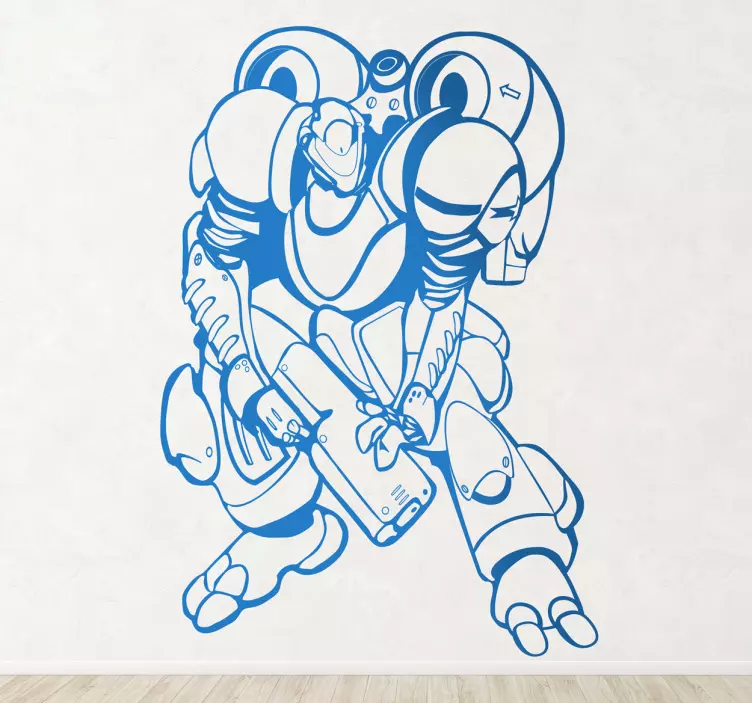 Wandtattoo Kinderzimmer Superroboter - TenStickers