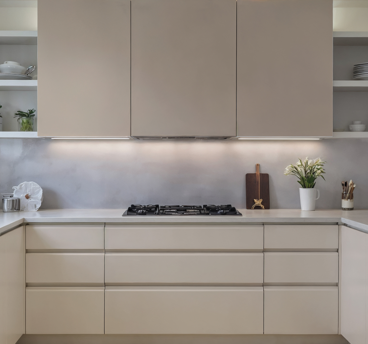 Wandtattoo Küche cremefarbenes blatt - TenStickers