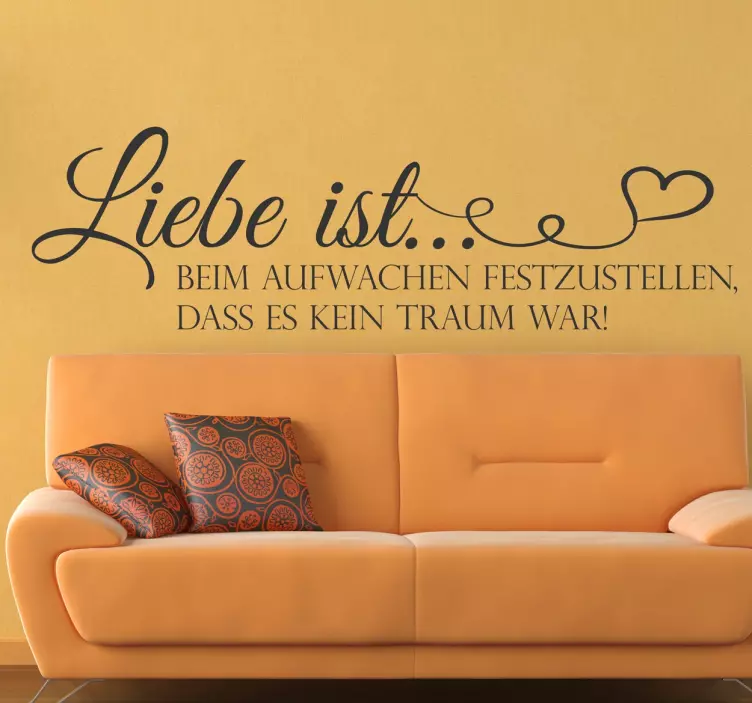 Wandtattoo Liebe ist... - TenStickers