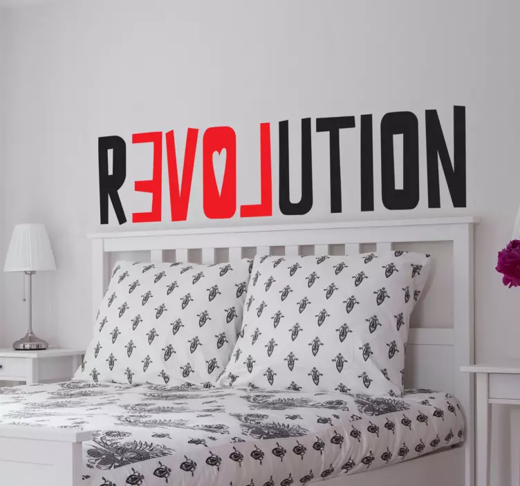 Wandtattoo Love Revolution - TenStickers
