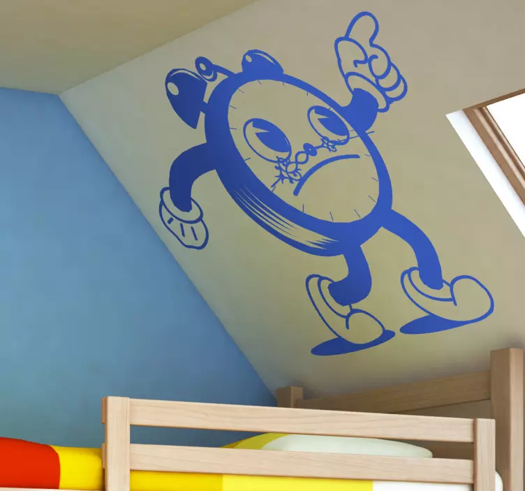 Wandtattoo mahnender Wecker - TenStickers