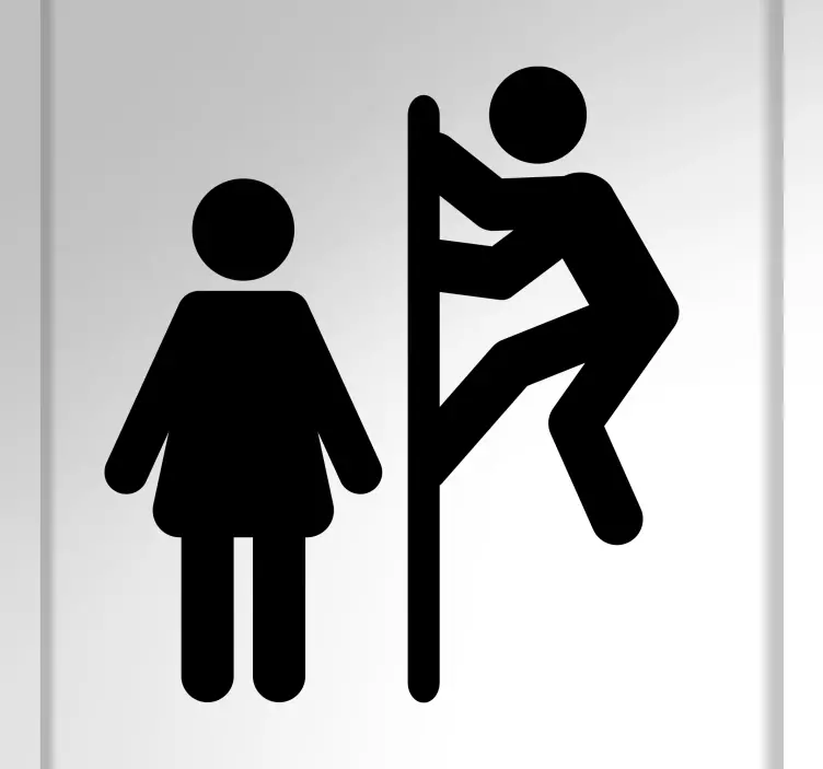 Wandtattoo Menschen kletterfigur grafik - TenStickers