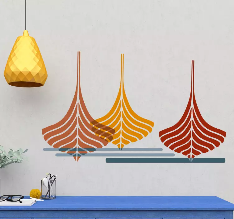 Wandtattoo minimalistische Schiffe - TenStickers