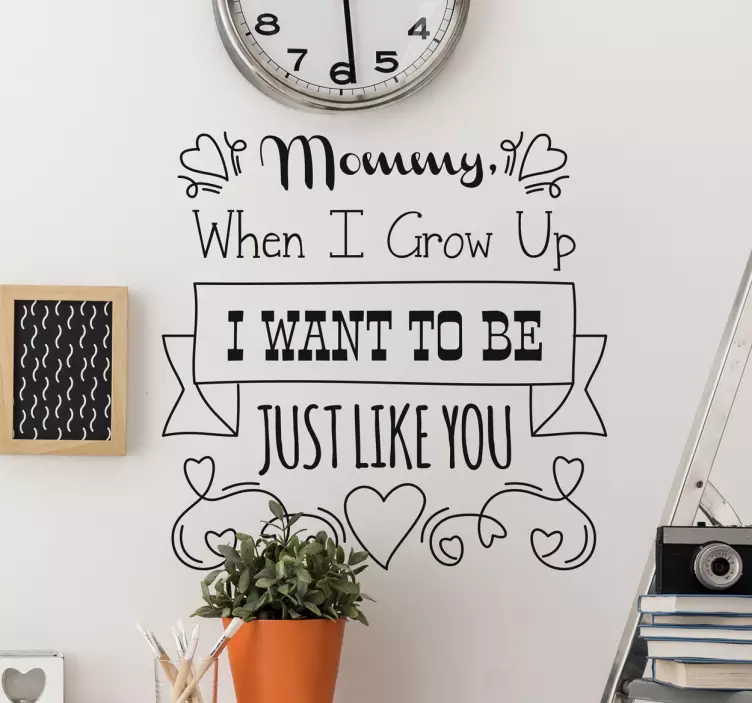 Wandtattoo Mommy Just like you - TenStickers